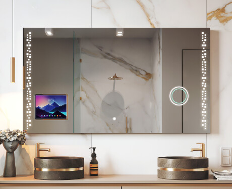 Moderné LED Zrkadlo s rámom iPad Displine L38