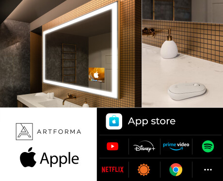 Kúpelňové zrkadlo s LED SMART L01 Apple #2