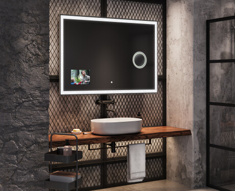 Kúpelňové zrkadlo s LED SMART L01 Apple #8