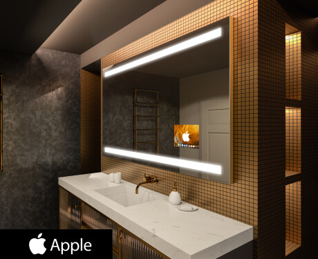Kúpelňové zrkadlo s LED SMART L09 Apple