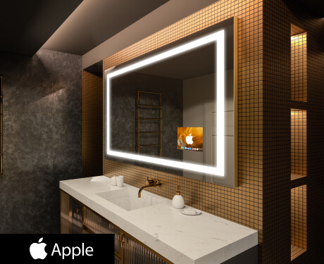 Kúpelňové zrkadlo s LED SMART L15 Apple