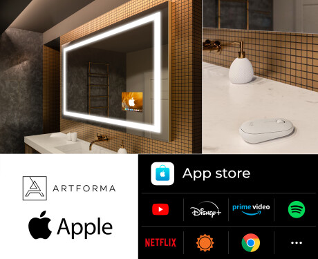 Kúpelňové zrkadlo s LED SMART L15 Apple #2