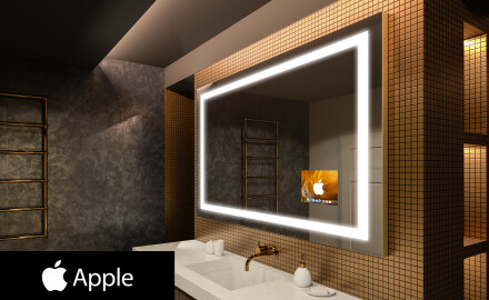 Kúpelňové zrkadlo s LED SMART L15 Apple