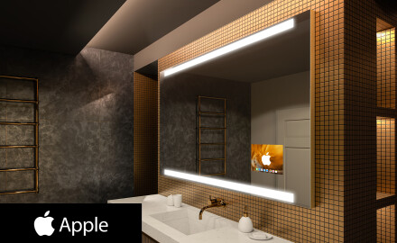 Kúpelňové zrkadlo s LED SMART L47 Apple