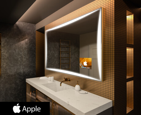 Kúpelňové zrkadlo s LED SMART L77 Apple