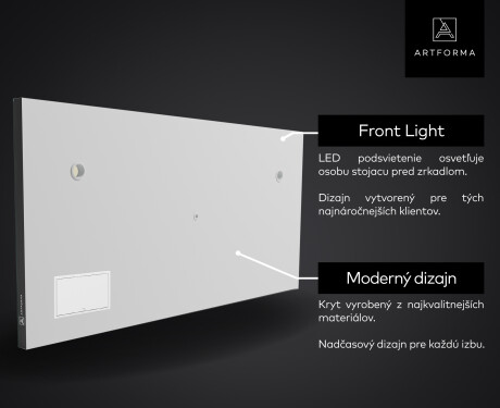 Kúpelňové zrkadlo s LED SMART L128 Apple #5