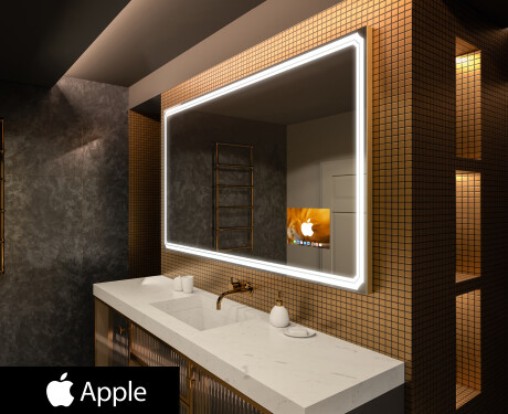 Kúpelňové zrkadlo s LED SMART L136 Apple
