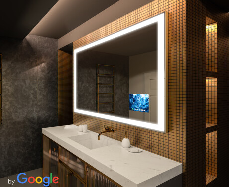 Zrkadlo SMART s LED podsvietením L01 Rad Google #1