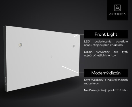 Zrkadlo SMART s LED podsvietením L01 Rad Google #5