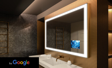 Zrkadlo SMART s LED podsvietením L01 Rad Google