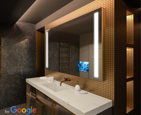 Zrkadlo SMART s LED podsvietením L02 Rad Google #1