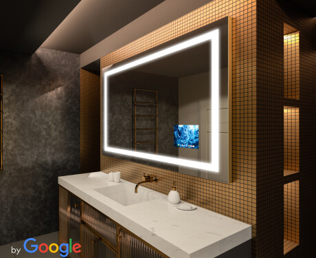 Zrkadlo SMART s LED podsvietením L15 Rad Google