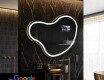 Nepravidelné zrkadlo LED Smart N223 Google