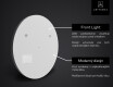 Zrkadlo okruhle s LED SMART L114 Apple #2