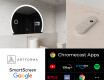 Polokruhové zrkadlo LED Smart W222 Google #2