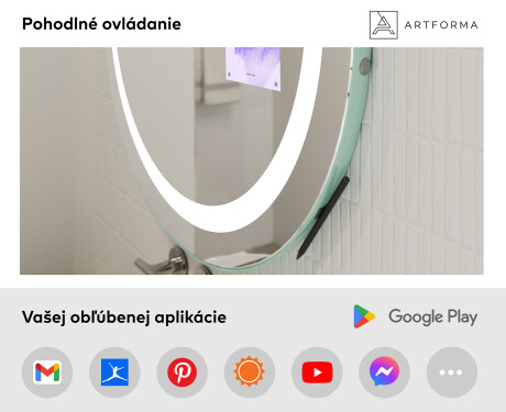 Zrkadlo okruhle s LED SMART L33 Samsung #3