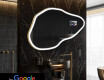 Nepravidelné zrkadlo LED Smart P222 Google