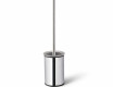 CLASSIC – Nízka voľne stojaca toaletná kefa / kovová nádoba, sklenená vložka / chróm