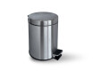 Kôš s pedálom STANDARD, okrúhly, 3 l, soft close / saténová oceľ