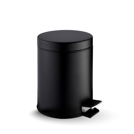 Kôš s pedálom STANDARD, okrúhly, 5 l, soft close / matná čierna #1