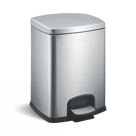Pedálový koš PREMIUM, obdĺžnikový, 12 l, soft close / nerezová oceľ, saténová úprava #1