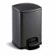 Pedálový koš PREMIUM, obdĺžnikový, 20 l, soft close / matná čierna #1