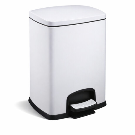 Pedálový koš PREMIUM, obdĺžnikový, 20 l, s funkciou soft close / biely #1