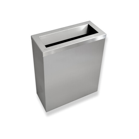 Odpadkový kôš 25 l, veko s vhadzovacím otvorom / leštená nehrdzavejúca oceľ #1