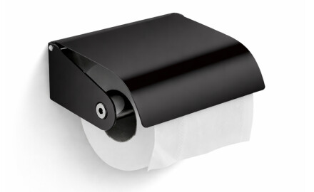 Držiak na toaletný papier / čierny matný