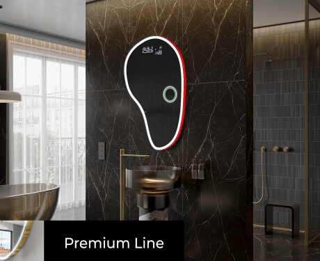 LED zrkadlo s nepravidelnym tvarom do kupelne S222 #3