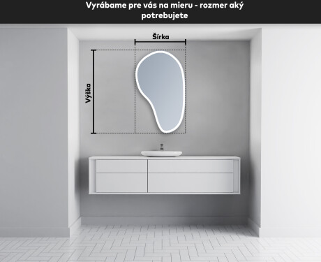 LED zrkadlo s nepravidelnym tvarom do kupelne S222 #4