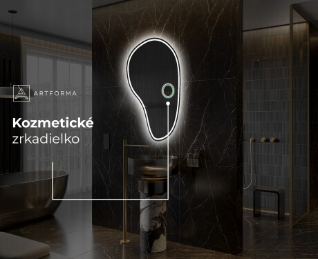 LED zrkadlo s nepravidelnym tvarom do kupelne S223 #5