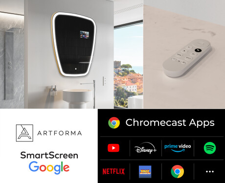 Nepravidelné zrkadlo LED Smart Z222 Google #2