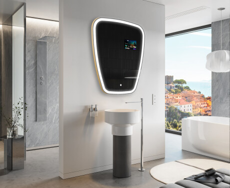 Nepravidelné zrkadlo LED Smart Z222 Google #9