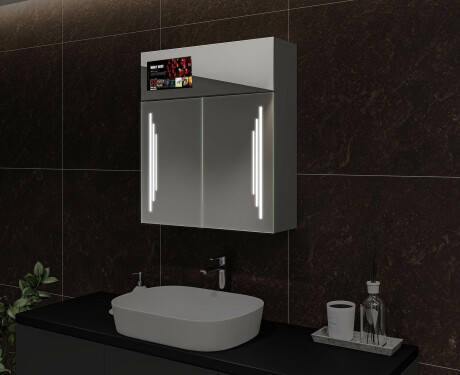 Smart zrkadlová skrinka s osvetlením LED - L27 Sarah 66,5 x 72cm #7