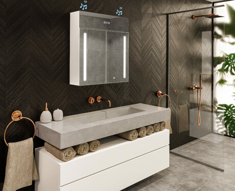 Zrkadlová Skrinka S Osvetlením LED - L02 Emily 66,5 x 72cm #10