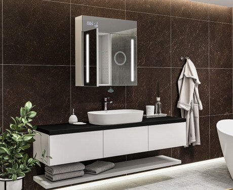 Zrkadlová Skrinka S Osvetlením LED - L02 Emily 66,5 x 72cm #11