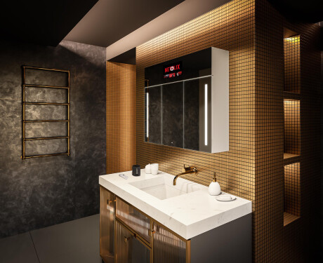 Smart zrkadlová skrinka s osvetlením LED - L02 Sarah 100 x 72cm #12