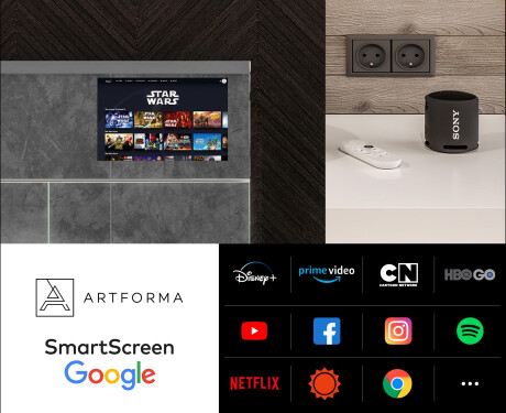 Smart zrkadlová skrinka s osvetlením LED - L02 Sarah 100 x 72cm #5