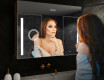 Zrkadlová Skrinka S Osvetlením LED - L02 Emily 100 x 72cm #9