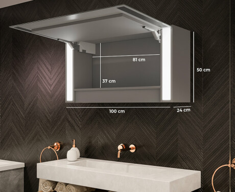 Zrkadlová Skrinka S Osvetlením LED Sofia 100 x 50cm #2