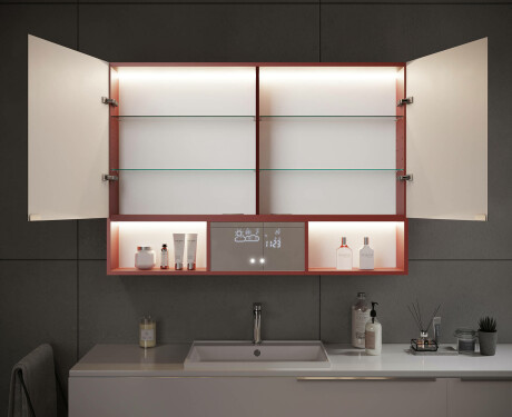 LED kúpeľňová skrinka Emma - 2-dverová 100 x 72cm #12