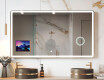 Zaoblené Moderné LED Zrkadlo s rámom iPad Displine L141