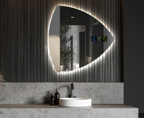 Moderne okrasne zrkadla na stenu LED T221 #6