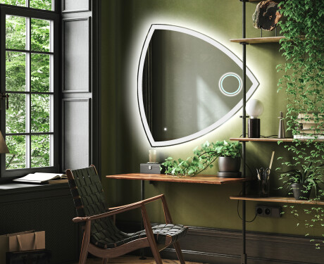 Moderne okrasne zrkadla na stenu LED T222 #4
