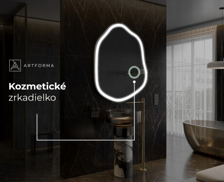 LED zrkadlo s nepravidelnym tvarom do kupelne E222 #6