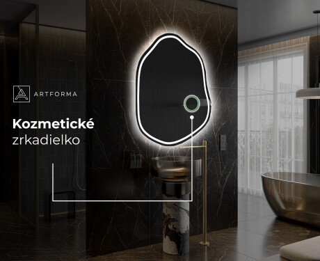 LED zrkadlo s nepravidelnym tvarom do kupelne E223 #5