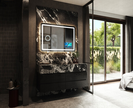 Moderne zrkadlo do kupelne s LED L143 #2