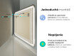 Nástenne zrkadlo do kupelne s osvetlenim LED L144 #10