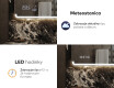 Moderne zrkadlo do kupelne s LED L145 #7